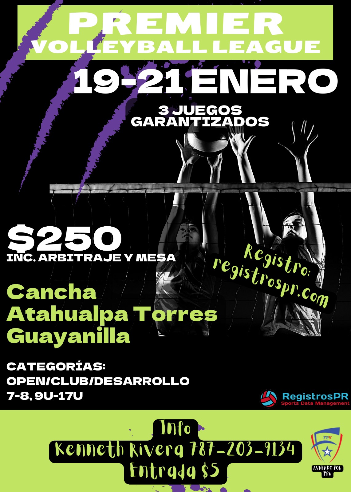 Premier Volleyball Guayanilla – General – RegiEventos